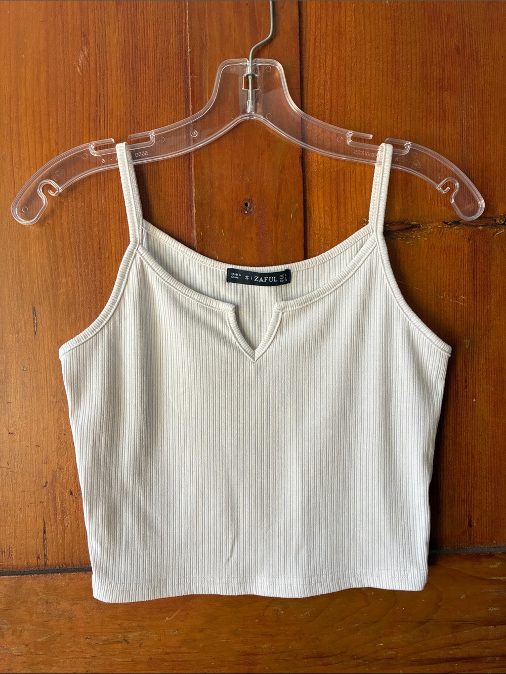 Cropped Basic White Tank